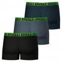 ATHENA Lot de 3 Boxers Homme Coton EASYSPORT Noir Gris Vert