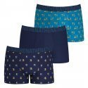 LOT DE 3 Boxer Sous-vêtements Homme EASYFUN Bleu et Marine