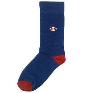 LES LIMOUSINES Chaussettes Homme Coton CHAMPI1 Bleu Rouge