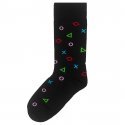 LES LIMOUSINES Chaussettes Homme Coton GEO Noir Multicolore