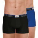 ATHENA Lot de 2 Boxers Homme Coton NBA Noir Bleu NBA