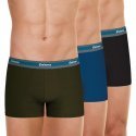 EMINENCE Lot de 3 Boxers Homme Coton Bio SELECTION Kaki Bleu Noir