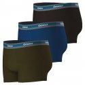 EMINENCE Lot de 3 Boxers Homme Coton Bio SELECTION Kaki Bleu Noir