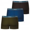 EMINENCE Lot de 3 Boxers Homme Coton Bio SELECTION Kaki Bleu Noir