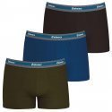 EMINENCE Lot de 3 Boxers Homme Coton Bio SELECTION Kaki Bleu Noir