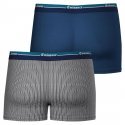 EMINENCE 2 Boxers Homme Coton Bio DUOBIO Chevron Bleu Croisière