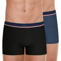 EMINENCE Lot de 2 Boxers Homme Coton FAIT EN FRANCE Noir Anthracite