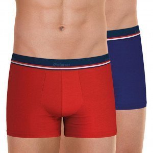 EMINENCE Lot de 2 Boxers Homme Coton FAIT EN FRANCE Rouge Indigo