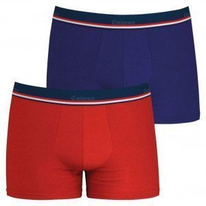 EMINENCE Lot de 2 Boxers Homme Coton FAIT EN FRANCE Rouge Indigo