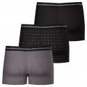 LOT DE 3 Boxer Sous-vêtements Homme BUSINESS Noir et Rouge
