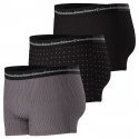 LOT DE 3 Boxer Sous-vêtements Homme BUSINESS Noir et Rouge