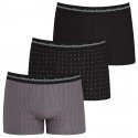 LOT DE 3 Boxer Sous-vêtements Homme BUSINESS Noir et Rouge