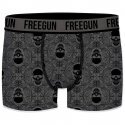 FREEGUN Boxer Homme Coton Bio SKU2 Gris Noir