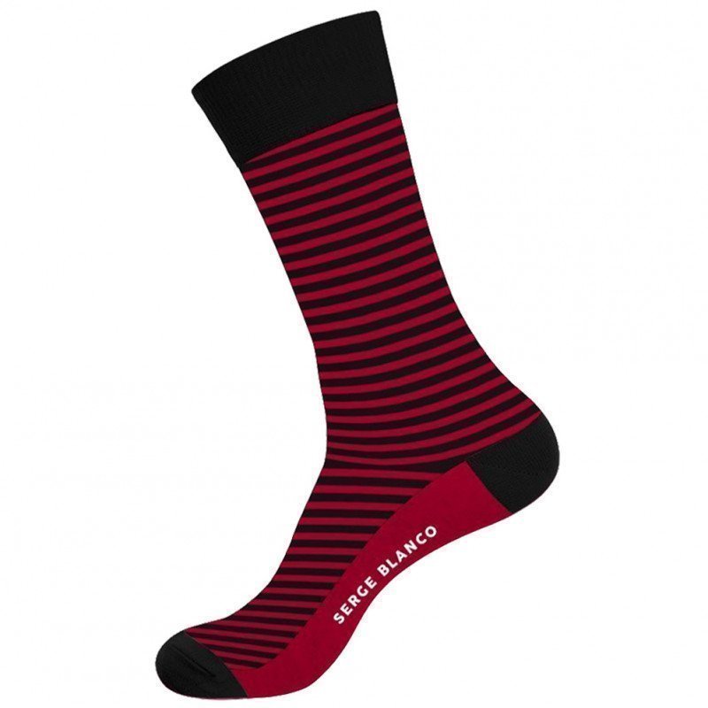 SERGE BLANCO 3 paires Chaussettes Homme Coton CHVASS5 Rouge Noir