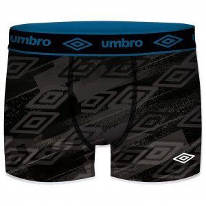 UMBRO Boxer Homme Microfibre SUBASS1 Gris Bleu