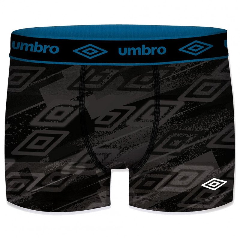 UMBRO Boxer Homme Microfibre SUBASS1 Gris Bleu