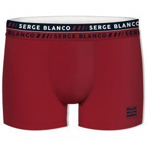 SERGE BLANCO Boxer Homme Coton CLAASS3 Bordeaux Marine