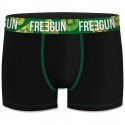 FREEGUN Boxer Homme Coton Bio CEKIWI Noir Vert