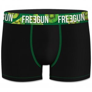 FREEGUN Boxer Homme Coton Bio CEKIWI Noir Vert