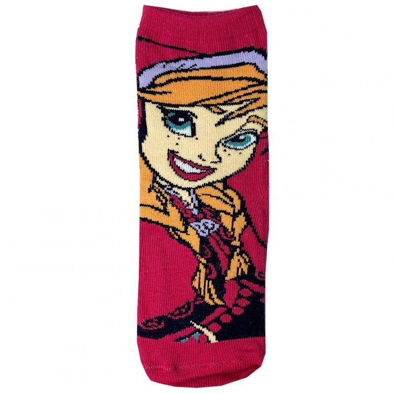 DISNEY Chaussettes Fille Coton ANNA Fuchsia REINE DES NEIGES