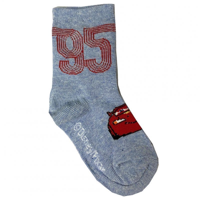 DISNEY Chaussettes Garçon Coton 95 Bleu Rouge CARS