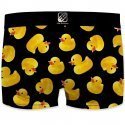 FREEGUN Boxer Homme Microfibre DUCK Noir Jaune