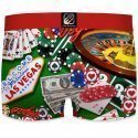 FREEGUN Boxer Homme Microfibre VEGAS Rouge Multicolore