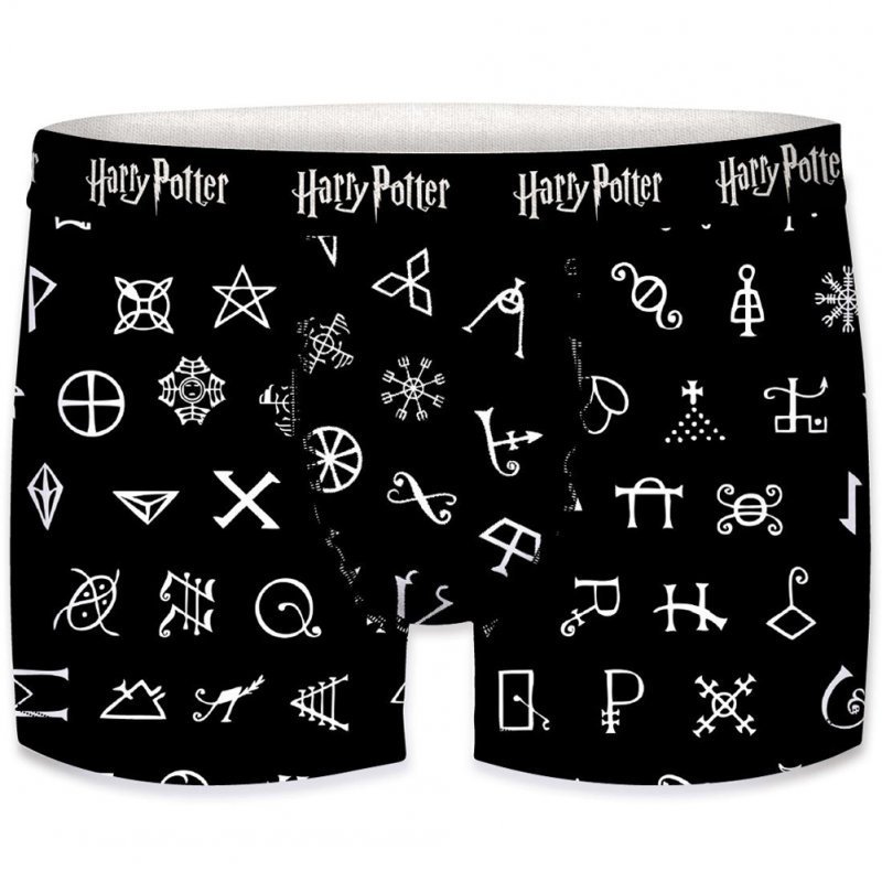 HARRY POTTER Lot de 5 Boxer Garçon Coton ASS2 Noir Rouge Gris