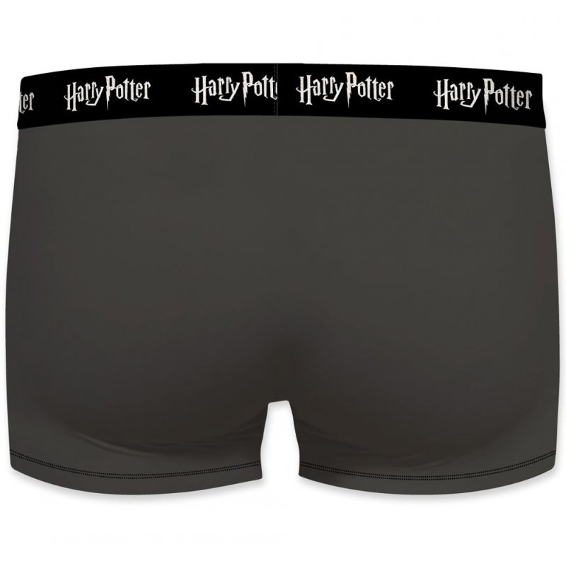 HARRY POTTER Lot de 5 Boxer Garçon Coton ASS2 Noir Rouge Gris