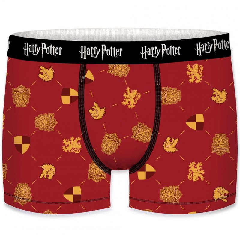 HARRY POTTER Lot de 5 Boxer Garçon Coton ASS2 Noir Rouge Gris