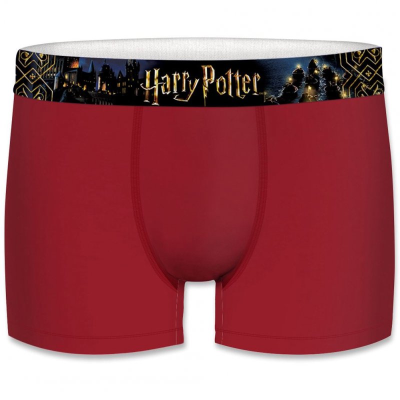 HARRY POTTER Boxer Garçon Coton ASS1 Rouge Noir