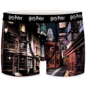 HARRY POTTER Boxer Garçon CHEMINTRAVERS Noir Multicolore
