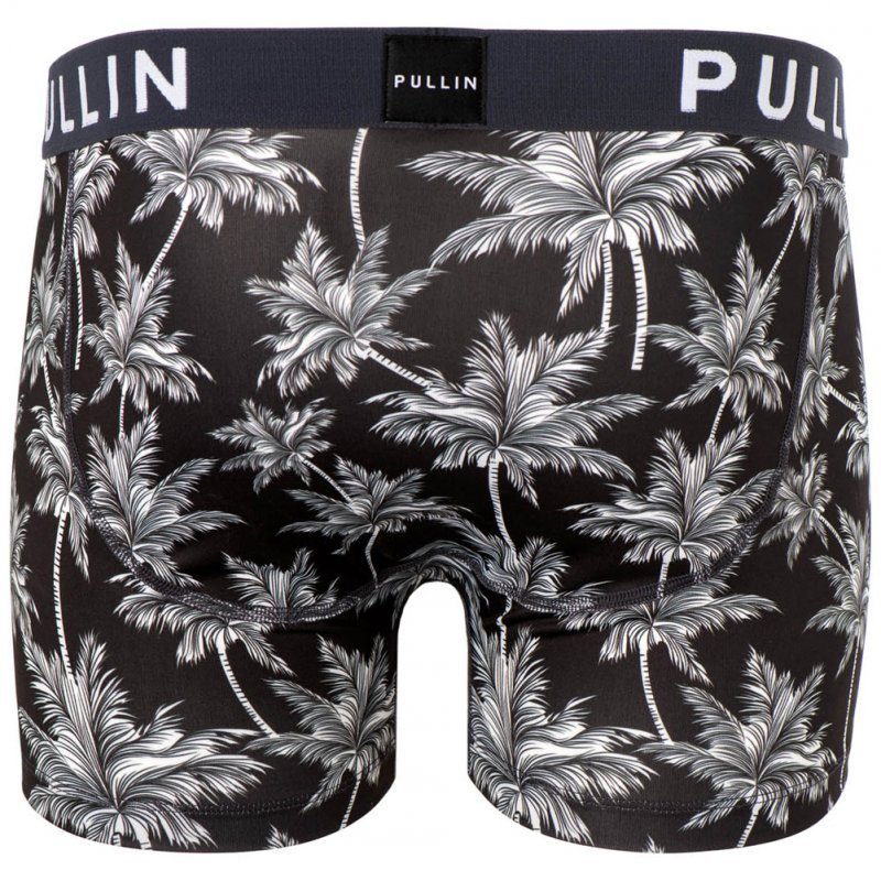 PULL IN Boxer Homme Microfibre MASBLACKCOCONUT Noir Blanc