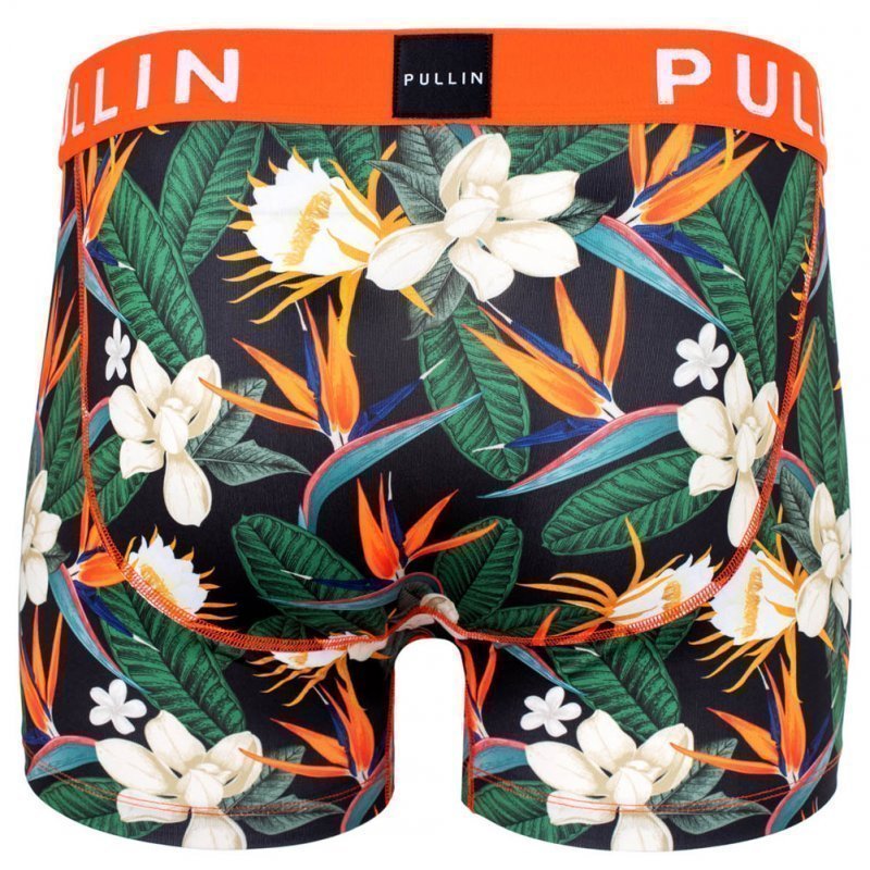 PULL IN Boxer Homme Microfibre MASMAGNOLIA Vert Orange