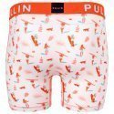 PULL IN Boxer Long Homme Microfibre FABIKINI Blanc Orange