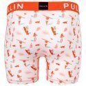 PULL IN Boxer Long Homme Microfibre FABIKINI Blanc Orange