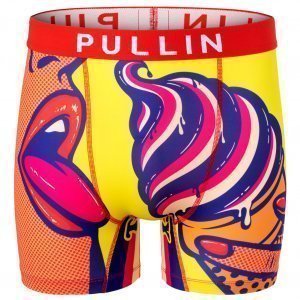 PULL IN Boxer Long Homme Microfibre FATASTY Jaune Orange