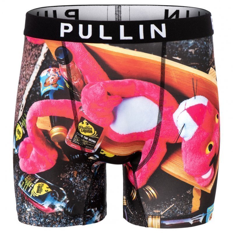 PULL IN Boxer Long Homme Microfibre FAPANTHERSOU Rose Gris