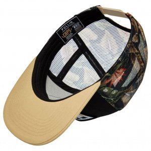 PULL IN Casquette Homme Microfibre TRUCKDKFLORAL Noir Beige