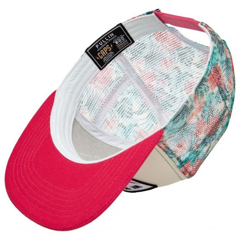 PULL IN Casquette Homme Microfibre TRUCKREDPALM Rose Beige