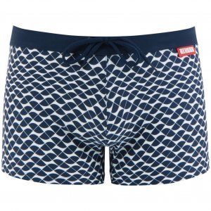ATHENA Boxer Bain Moulant Homme GEO Marine Blanc