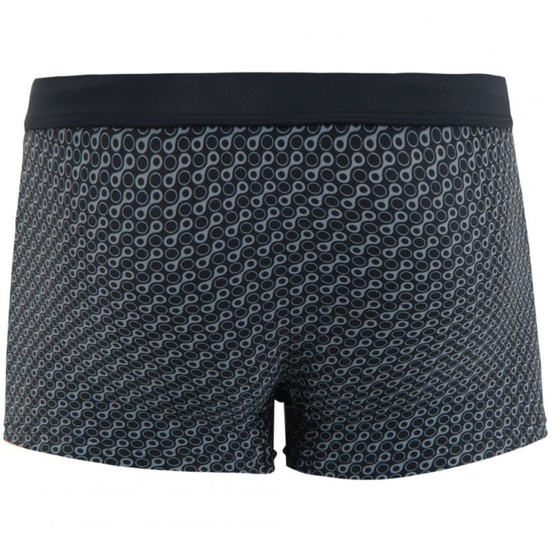 ATHENA Boxer Bain Moulant Homme ROND Noir Gris