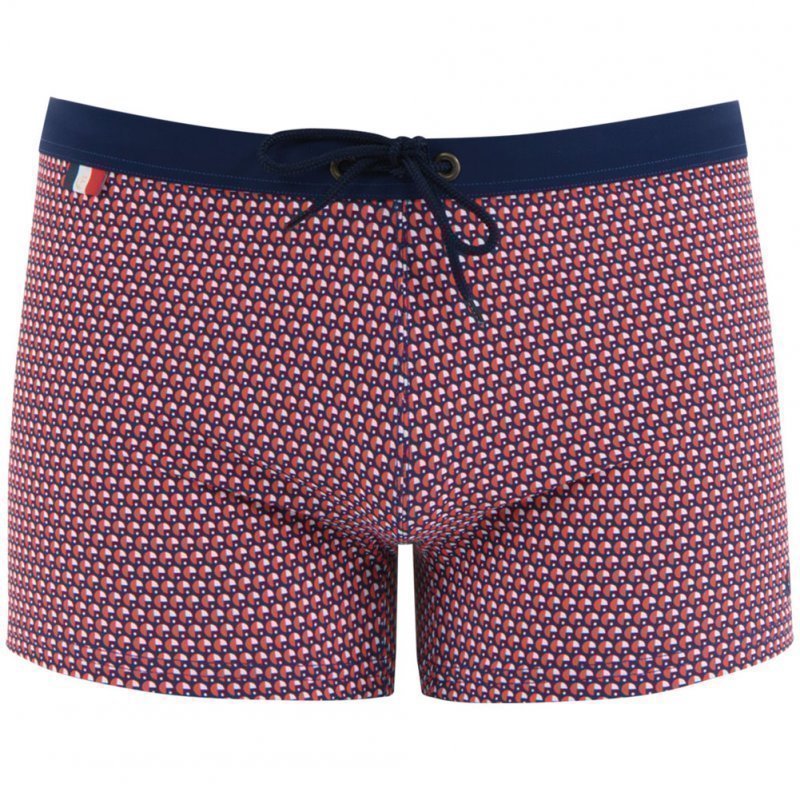 EMINENCE Boxer Bain Moulant Homme INITIALE Rouge Marine