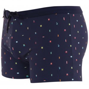 EMINENCE Boxer Bain Moulant Homme LETTRAGE Marine Multicolore