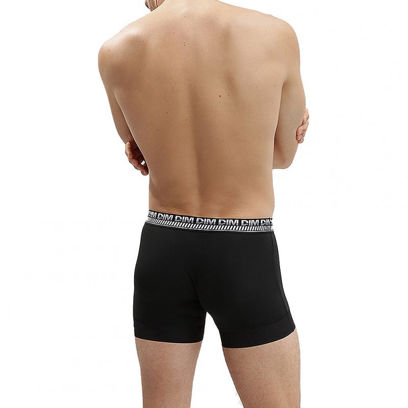 LOT DE 2 Boxer Sous-vêtements Homme STAY FIT Noir et Noir