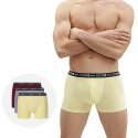 LOT DE 3 Boxer Sous-vêtements Homme STRETCH Jaune et Rouge