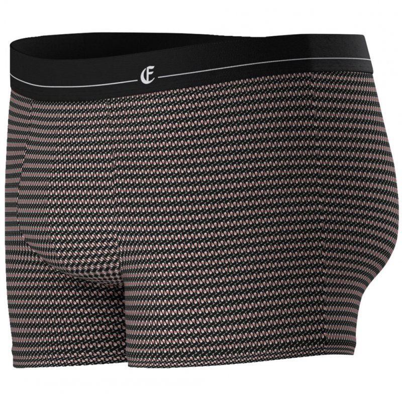 Boxer Homme MICROMODAL Noir et Rose