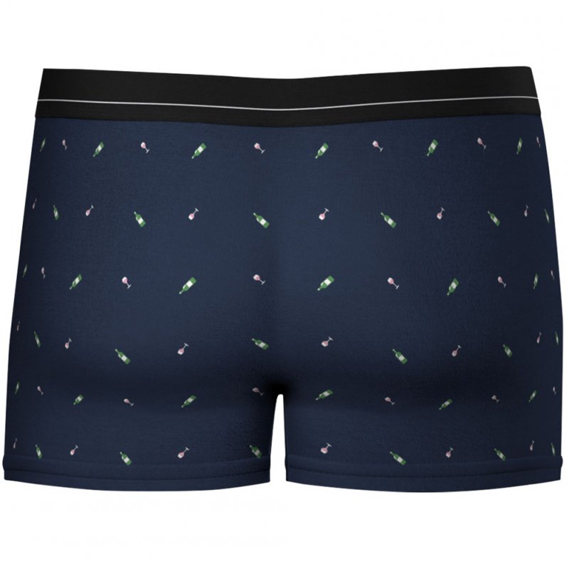 Boxer Homme MICROMODAL Bleu et Noir