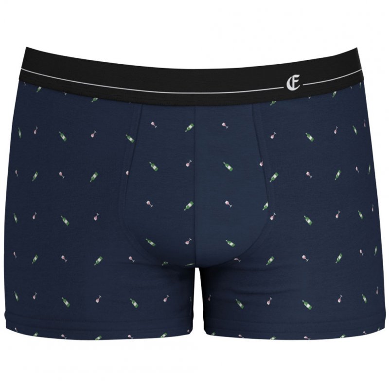Boxer Homme MICROMODAL Bleu et Noir