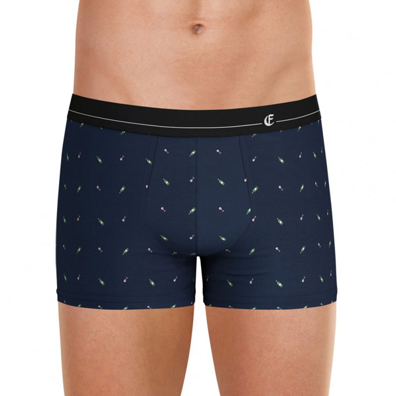 Boxer Homme MICROMODAL Bleu et Noir